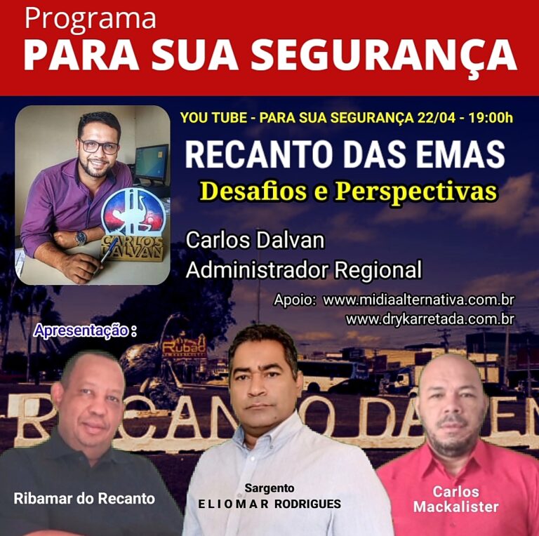 Carlos Dalvan participa do Programa Para Sua Segurança