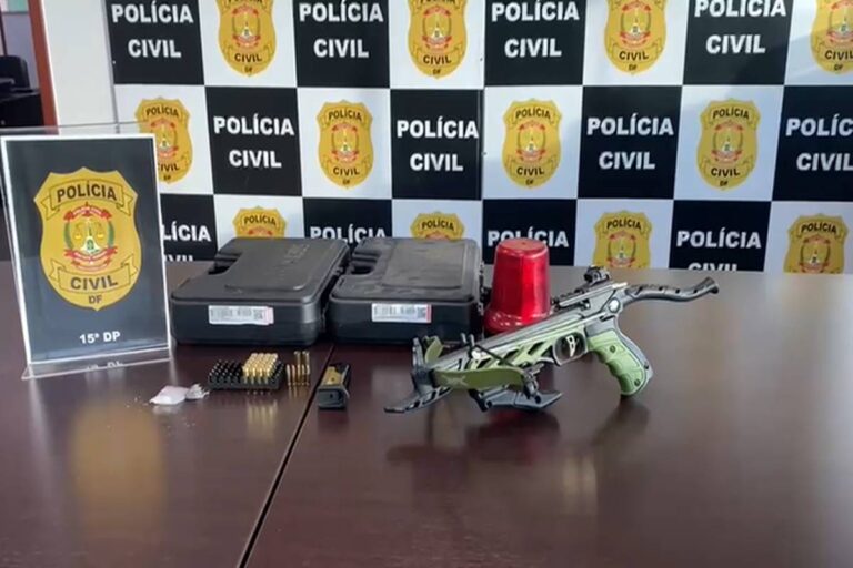 CAC é preso com besta após ameaçar dono de hamburgueria no DF