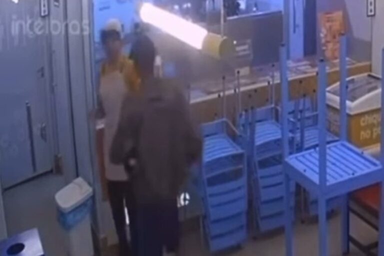 Vídeo: homem com faca rende funcionárias de sorveteria na Asa Norte