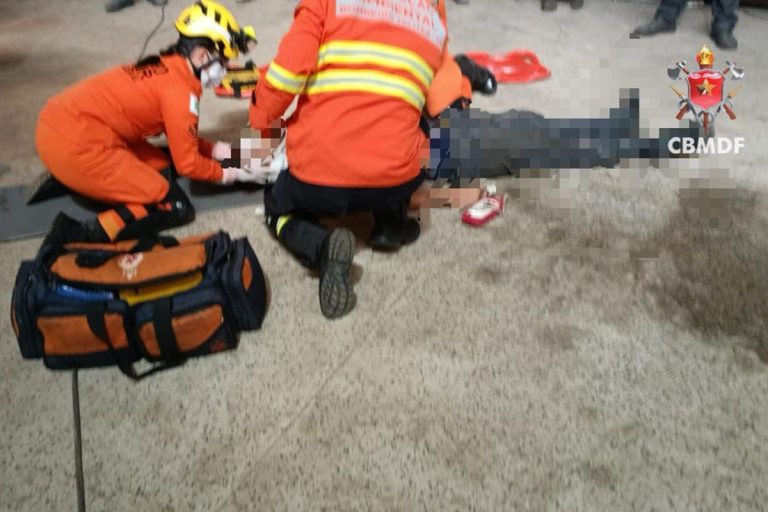 Tambor de aço explode e deixa funcionário de serralheria ferido no DF