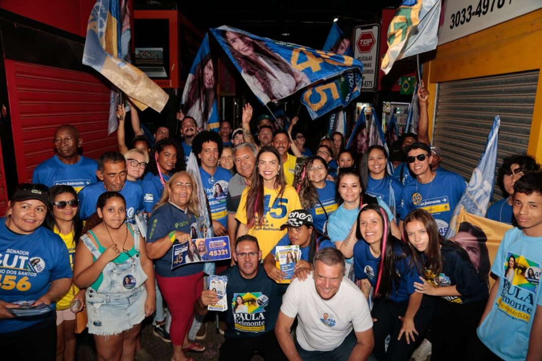 “temos-que-votar-no-que-a-gente-acredita”,-diz-paula-belmonte-a-apoiadores